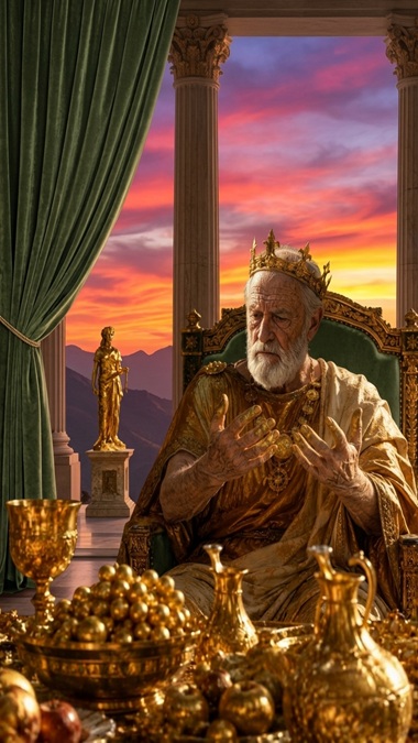Midas na Mitologia a história do rei que transformava tudo em ouro